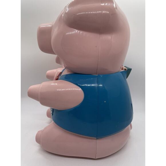 Vintage 1990 Original Oinking Cookie Jar Pig Treat Canister Untested - Picture 10 of 11